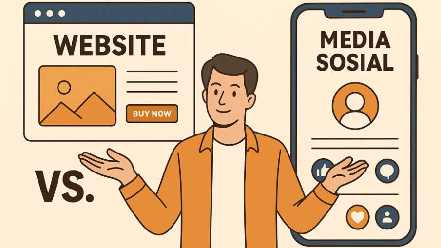 Perbedaan Website dan Media Sosial: Mana yang Lebih Baik untuk Bisnis Anda?